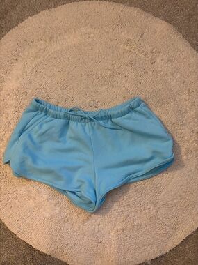 Ladies sweat shorts -turquoise